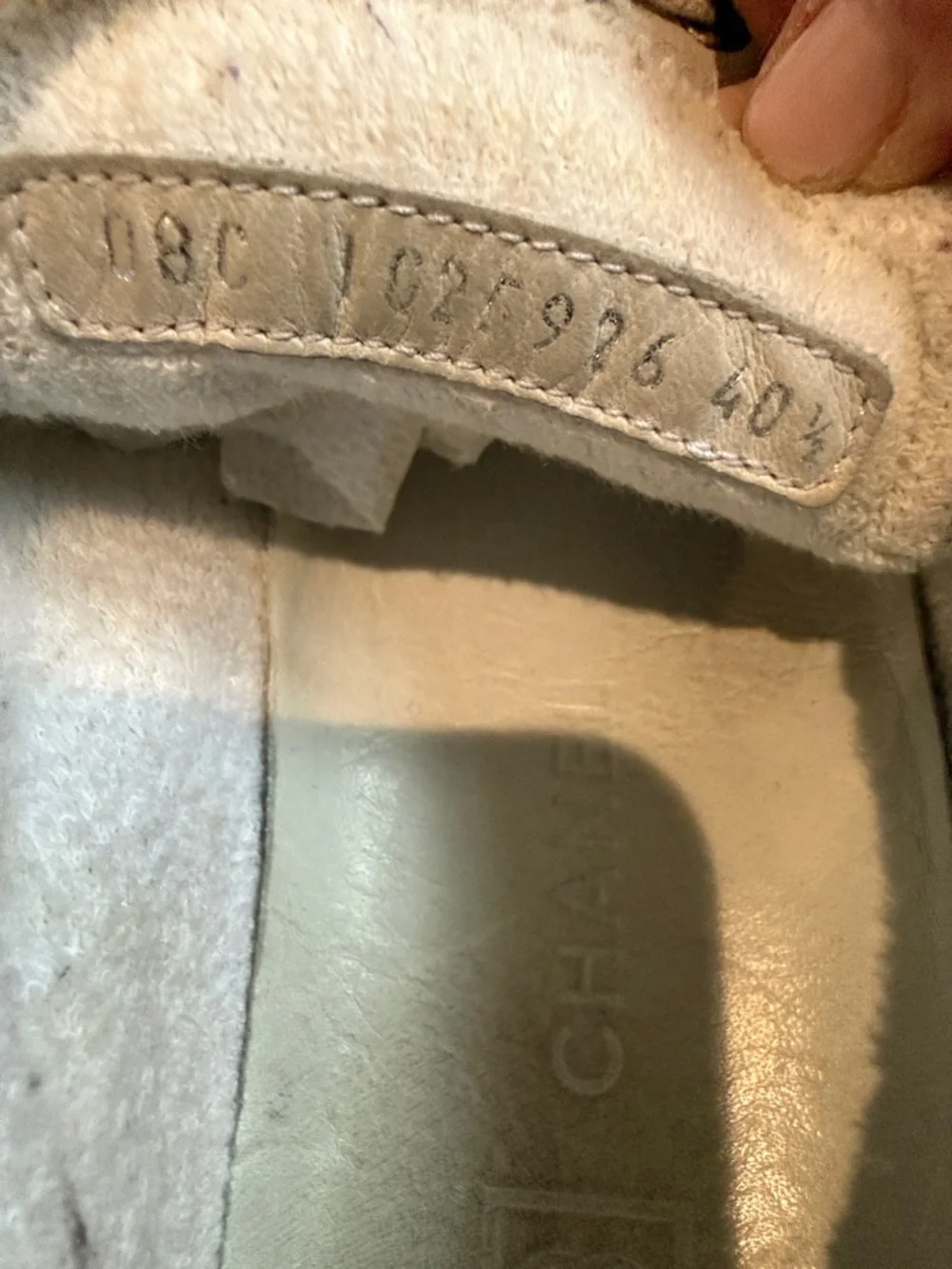 CHANEL Black and Light Gray Women's Sneakers